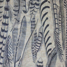 Load image into Gallery viewer, CC Interiors Tripod Tower Lamp Base with Feathered Tall Drum Tapered 46cm Lampshade
