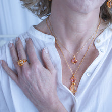 Load image into Gallery viewer, Simply Italian Rose Pink Crystal Pendant
