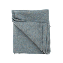 Load image into Gallery viewer, Burrow &amp; Be 100% Wool Knit Baby Blanket- Stone Blue

