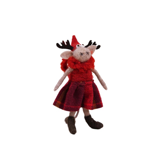 Maytime Felt Standing Reindeer- Rene