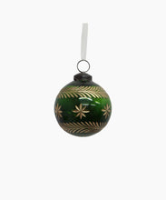 Load image into Gallery viewer, French Country Collections Amina Glass Bauble Green/Gold
