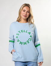Load image into Gallery viewer, Stella &amp; Gemma Newport Pocket Sweater- Sky Blue
