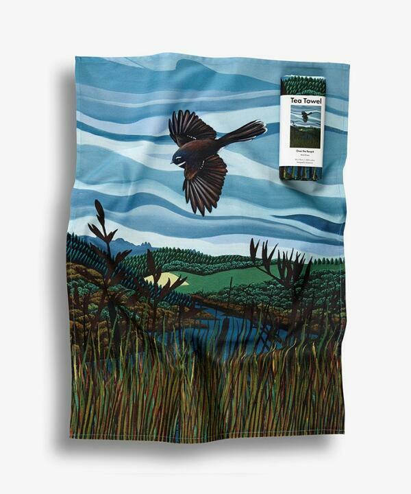 Over the Raupo Tea Towel