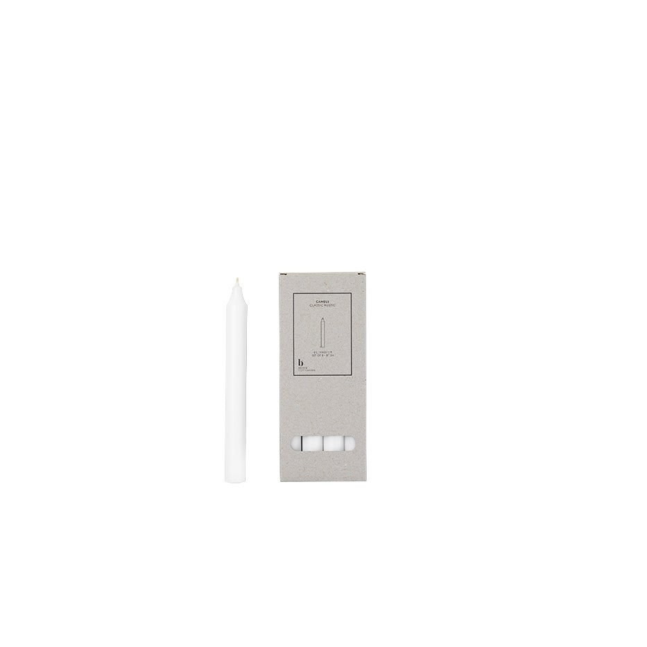 Maytime Broste Candle Taper set of 8 H200- White