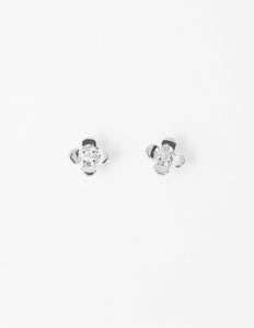 Stella & Gemma Petite Flower Earrings- Silver
