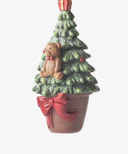 Load image into Gallery viewer, French Country Collections Hanging Potted Tree with Bear
