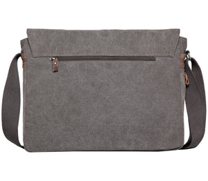 Troop Classic Front Messenger Large-Charcoal