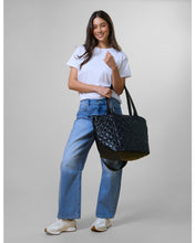 Load image into Gallery viewer, Stella &amp; Gemma Quilted Tote Bag- Black
