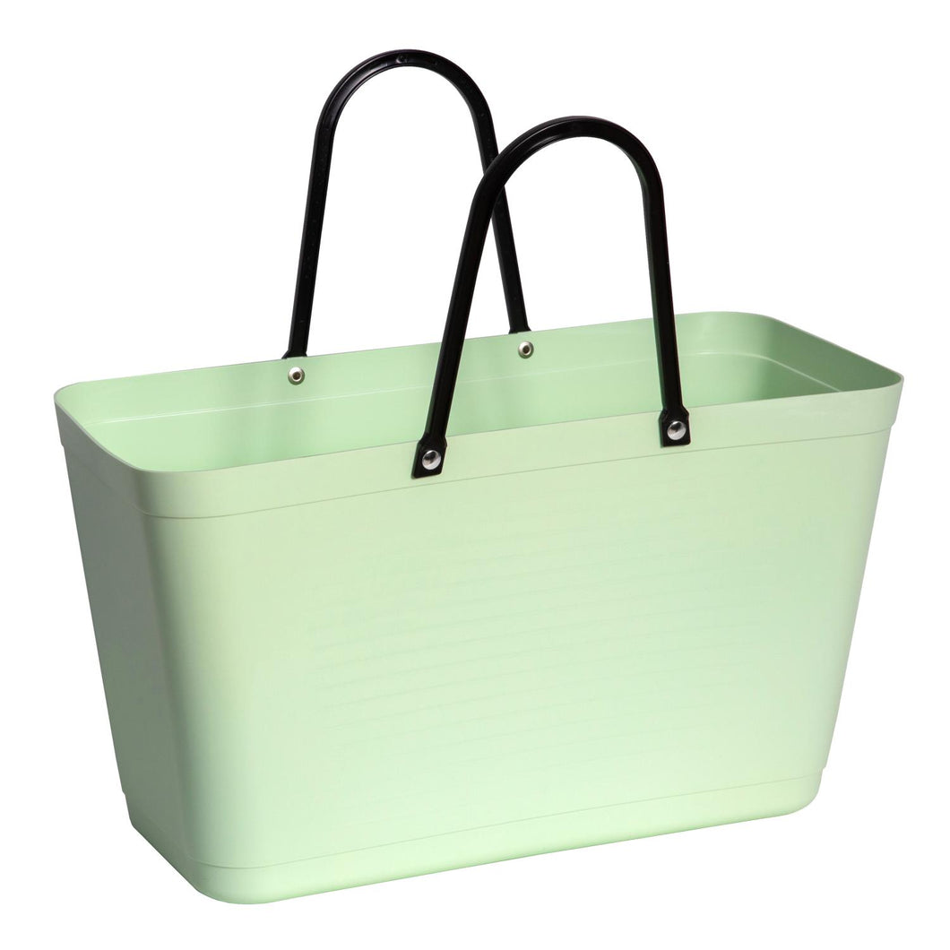 Hinza Large Light Green Bag- Green Plastic