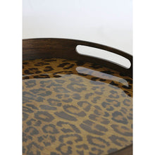 Load image into Gallery viewer, CC Interiors Round Leopard Print Tray
