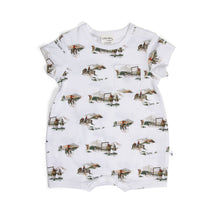 Load image into Gallery viewer, Little Bee by Dimples Cotton Romper- Cowboys
