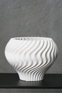 Flower Systems Liam Bowl White 3D Ceramic