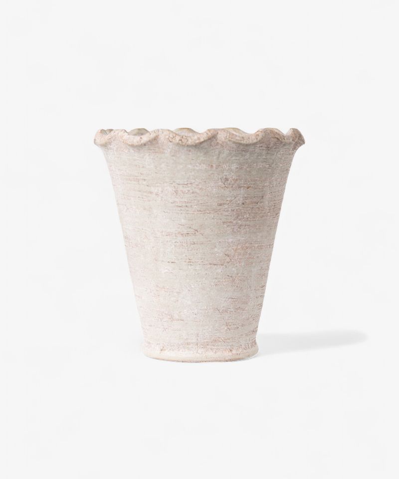 French Country Collections Wavy Planter Vase