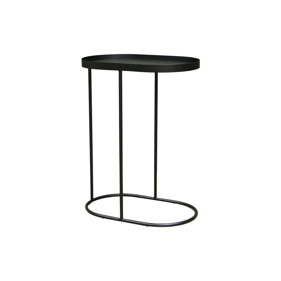 Maytime Studio Arlo Sofa Tray Table- Black & Army Grey Green