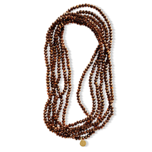 Load image into Gallery viewer, Fabuleux Vous Black Edit Bronze Bead 3 Metre Necklace
