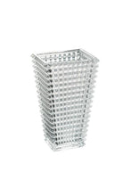 Load image into Gallery viewer, Flower Systems Facet Rectangle Cut Glass Vase Large 28cmH
