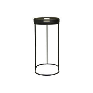 Maytime Studio Arlo Sofa Tray Table- Black & Army Grey Green