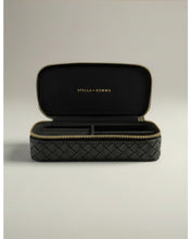 Load image into Gallery viewer, Stella &amp; Gemma Black Weave Travel Case

