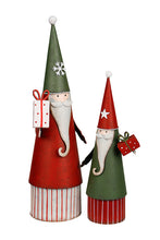 Load image into Gallery viewer, Flower Systems Metal Santa with Gift Green- Small
