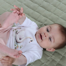 Load image into Gallery viewer, Little Bee by Dimples Cotton T-Shirt- Swan
