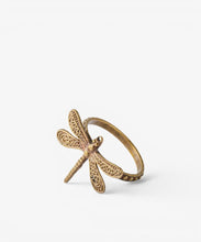 Load image into Gallery viewer, French Country Collections Dragonfly Napkin Rings set of 8
