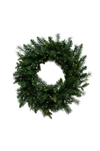 Load image into Gallery viewer, Flower Systems Spruce &amp; PRE-LIT Wreath
