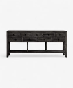 French Country Collections Miguel Sideboard 9 Drawers Black