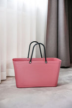 Load image into Gallery viewer, Hinza Large Rose Gold Bag- Green Plastic
