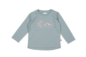 Burrow & Be Dino Roar Placement Long Sleeve T-Shirt