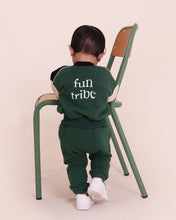 Load image into Gallery viewer, Tiny Tribe Forest Green Fun Tribe Segment Sweater
