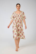Load image into Gallery viewer, Arabella New Floral Shirred Bodice Short Sleeve Nightie
