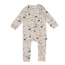 Load image into Gallery viewer, Burrow &amp; Be Jurassic Roam Long Sleeve Zipsuit
