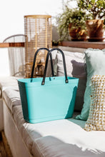 Load image into Gallery viewer, Hinza Small Aqua Bag- Green Plastic
