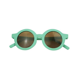Grech & Co New Round Polarized Sunglasses- Jade