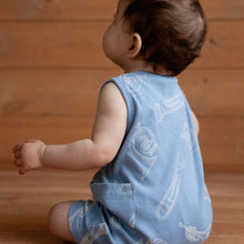 Load image into Gallery viewer, Nature Baby Camper Suit- Jazz Print
