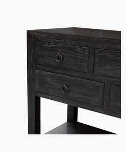 French Country Collections Miguel Sideboard 9 Drawers Black
