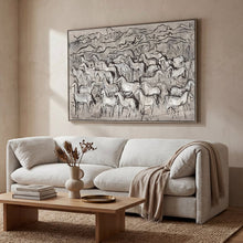 Load image into Gallery viewer, Hawthorne Herd- Heavy Textured Framed Canvas
