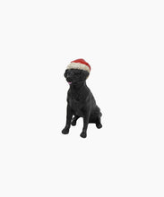 Load image into Gallery viewer, French Country Collections Black Dog with Santa Hat
