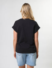 Load image into Gallery viewer, Stella &amp; Gemma Cuff Tee- Stella Club Black
