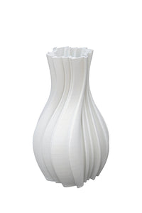Flower Systems Louella White 3D Ceramic Vase Small