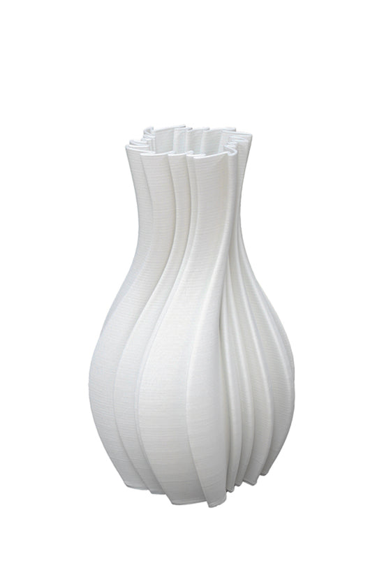 Flower Systems Louella White 3D Ceramic Vase Small