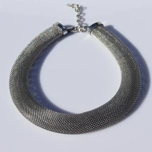Fabuleux Vous Steel Me Silver Cici Necklace