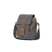 Load image into Gallery viewer, Troop Classic 213 Small Flap Front Cross Body Bag- Charcoal
