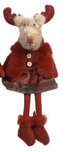 Load image into Gallery viewer, Flower Systems Miss Moose Sitting Red/Taupe Small

