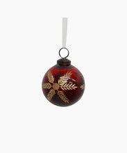 Load image into Gallery viewer, French Country Collections Amina Glass Bauble Red/Gold
