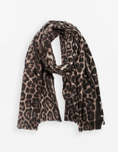 Load image into Gallery viewer, Stella &amp; Gemma Brown Leopard Scarf
