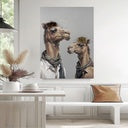 Load image into Gallery viewer, Rembrandt Bad Hair Day- 2 Camels Canvas
