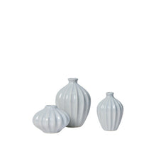 Load image into Gallery viewer, Maytime Broste Vase Amalie set of 3- Glossy Light Blue
