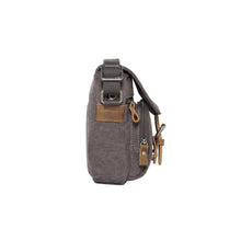 Load image into Gallery viewer, Troop Classic 213 Small Flap Front Cross Body Bag- Charcoal
