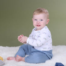 Load image into Gallery viewer, Little Bee by Dimples Fleece Track Pants- Denim

